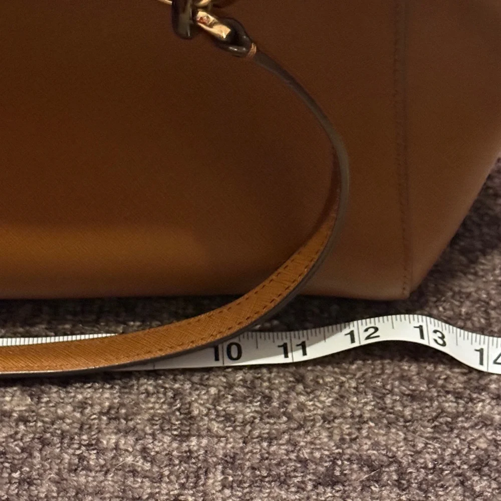 Michael Kors Tan Shoulder Bag with Gold Accents